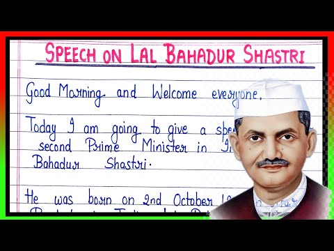 Speech on lal