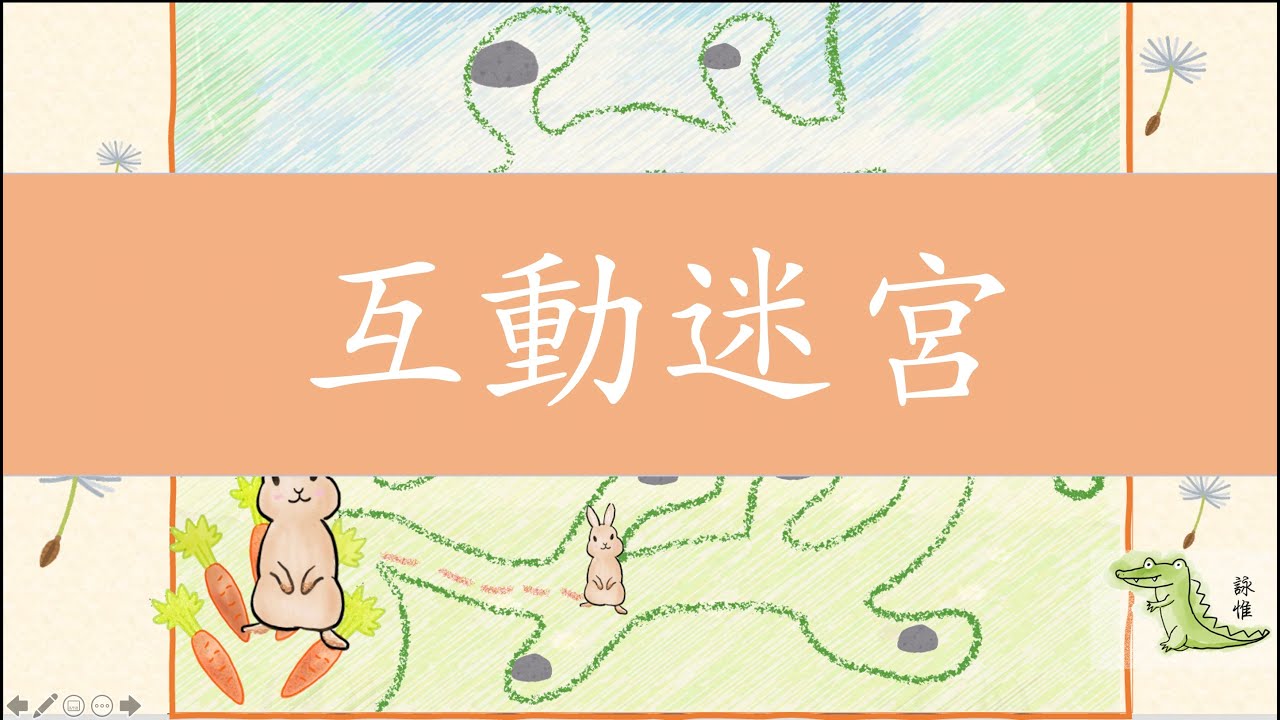 [PPT教學小遊戲]小兔子走迷宮-遊戲學習（內附模板下載鏈接）