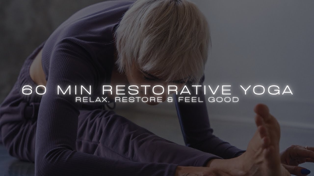 60 minute Restorative Yoga for Mental Health | Active Stretching | Yoga With Alina