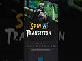 Spin transition in DaVinci Resolve