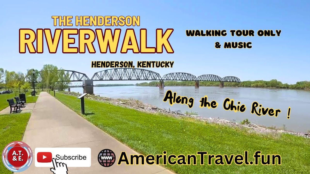 Henderson Riverwalk along the Majestic Ohio River Henderson, KY POV