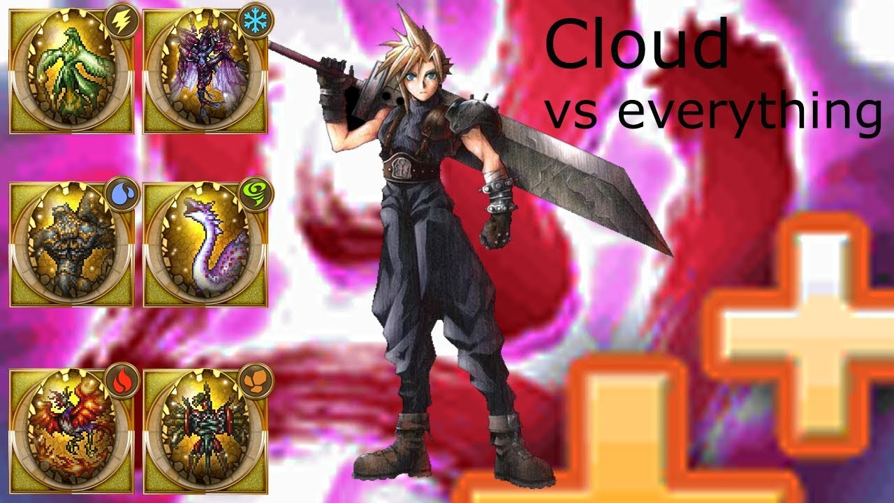 FFRK - Cloud abuse vs 5* Magicites (Phys weak)