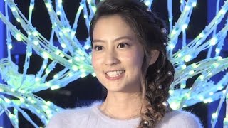 河北麻友子、クリスマスの予定は？仕事と…　お台場「『AQUA XMAS 2014』～きっと伝わる　音と光のベイサイドクリスマス～」点灯式(3)