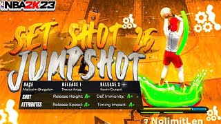 This *NEW* SET SHOT 25 JUMPSHOT is BREAKING NBA 2K23! FASTEST 100% GREEN WINDOW JUMPSHOT in NBA 2K23