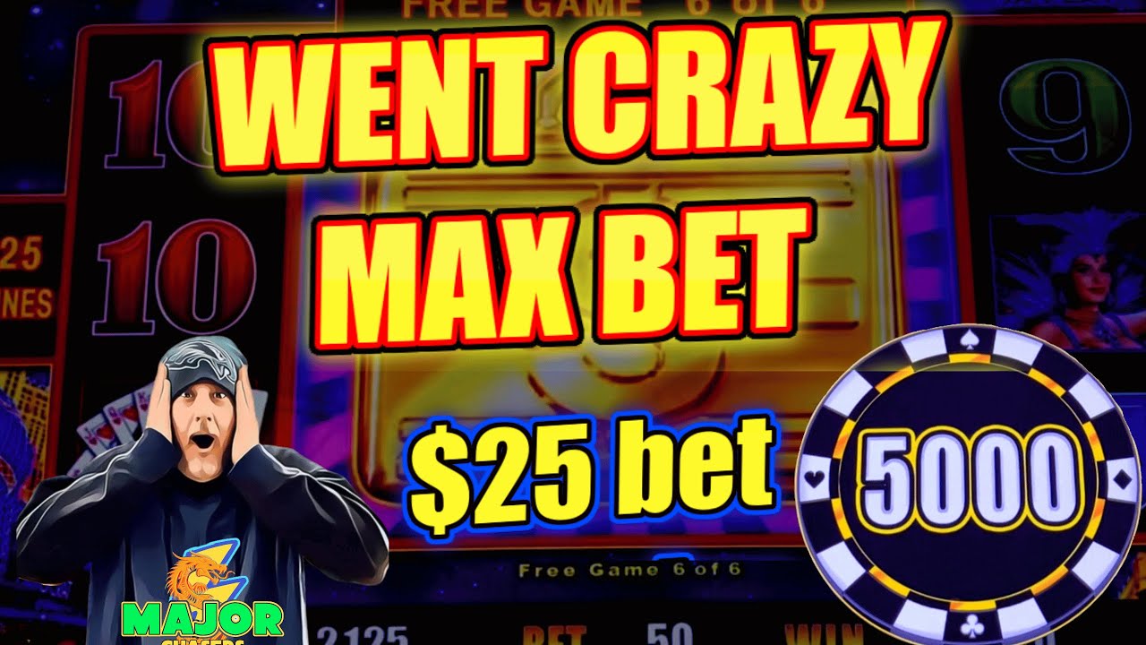 WENT CRAZY AND MAX BET $25 SPINS ON HIGH STAKES LIGHTNING LINK