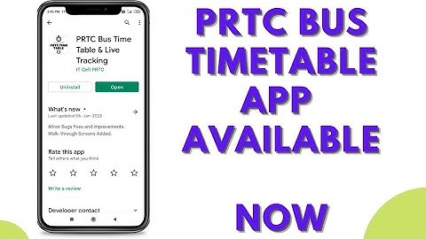 PRTC bus time table check || PRTC bus time table app available now