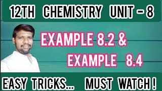 Example 8.2 & 8.4 | Ionic Equilibrium - 12th Chemistry - Unit 8 Guide