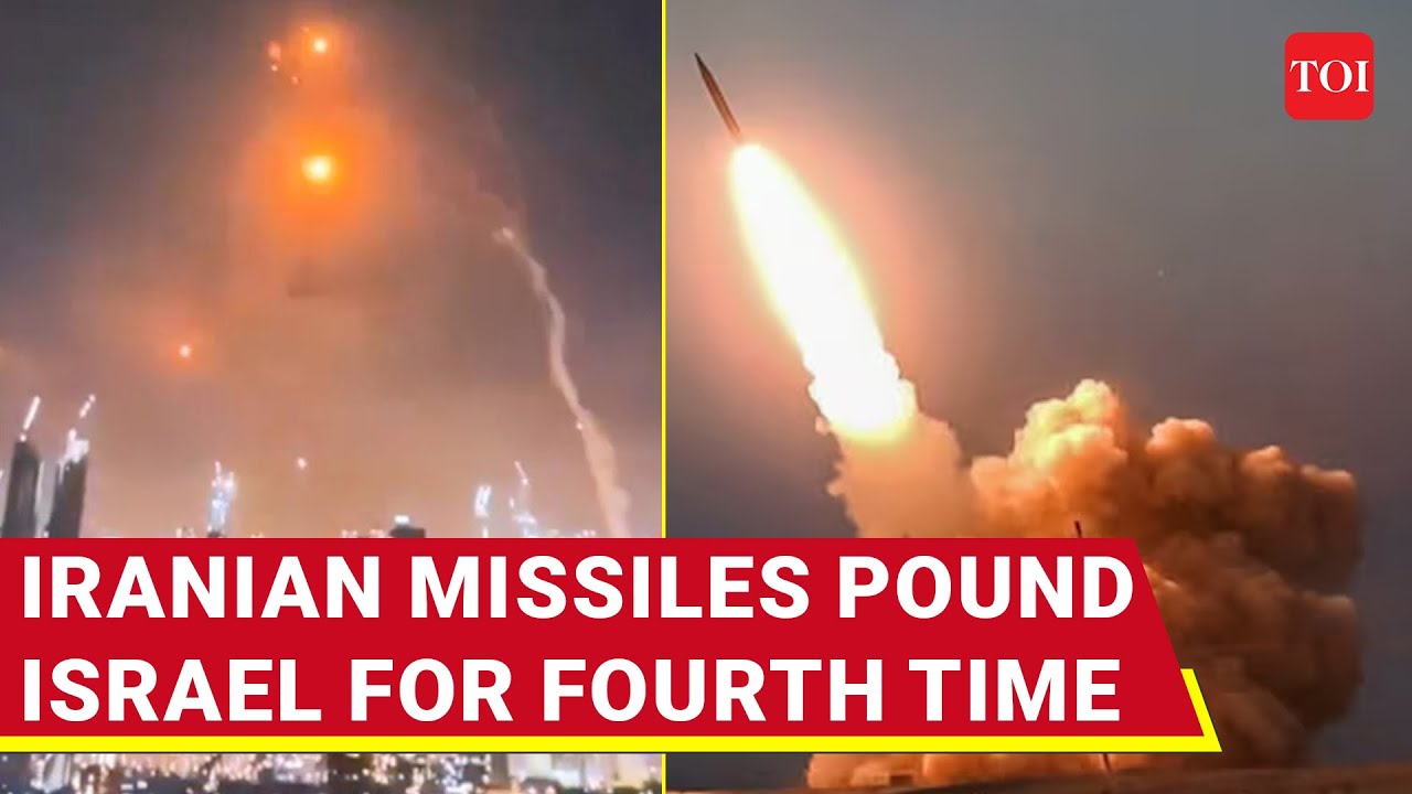 Iran Missiles POUND Israel For 4th Time In 12 Hours; Buildings Razed, Cars Destroyed, Dozens Hit