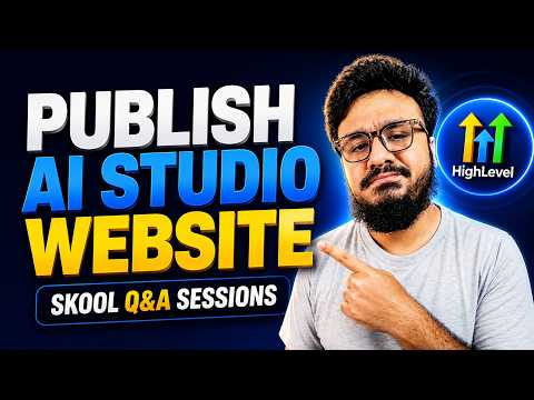 How To Publish A GoHighLevel AI Studio Website Step By Step