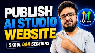 How To Publish A GoHighLevel AI Studio Website Step By Step