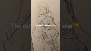 And they came back with a baby #naruto #sasuke #sakura #sasusaku #drawing #art #anime #artist