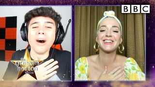Katy Perry reacts to adorable baby-bump video reactions! - The Graham Norton Show - BBC