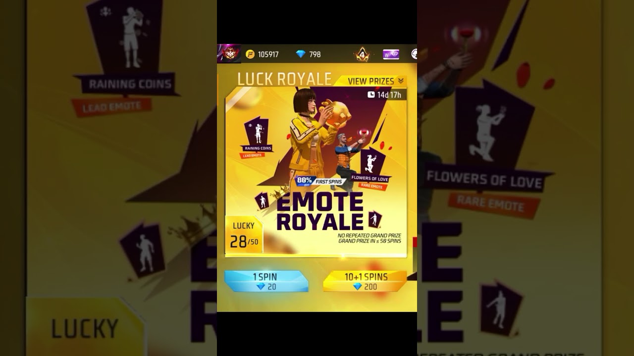 Rose emote nikal gya first spin mein 💀💀 