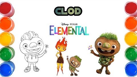 How to Draw Clod From Elemental | Step by Step Tutorial 