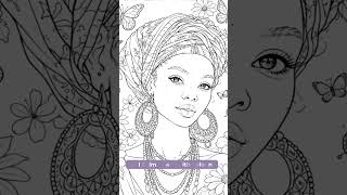 Color To Find Your Calm | African American Coloring Pages | Stress Relief