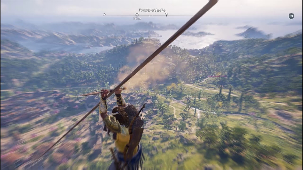 Longest Rope ride of Assassins Credd Odyssey - YouTube