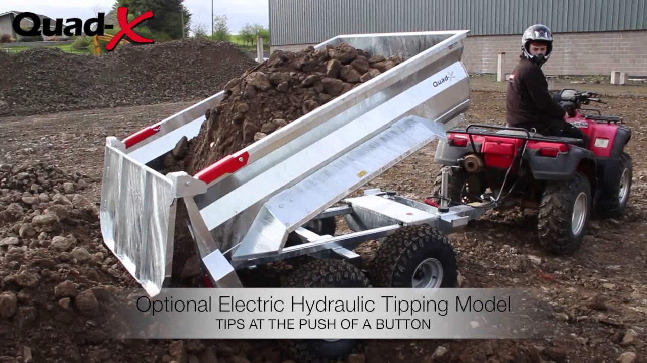 QuadX Galvanised Dump Trailer YouTube