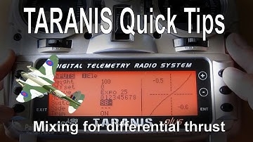 FrSky TARANIS Quick Tip - Setting up differential thrust on two/twin engine models