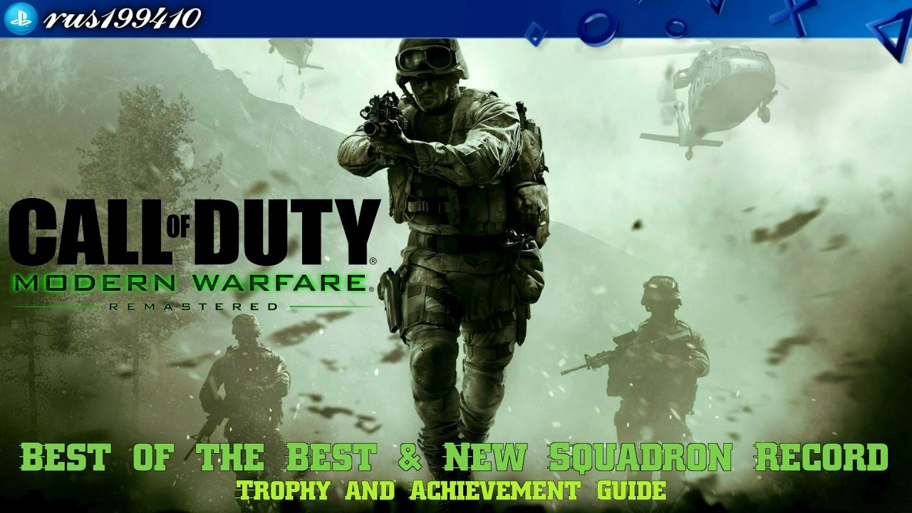 Call of Duty Modern Warfare Remastered Best of the Best (Trophy