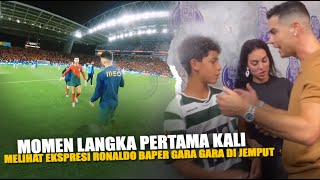 LUCU BANGET! Gara-Gara di JEMPUT Georgina & Cristiano Jr, Aksi Ronaldo Bikin Semua Orang Baper