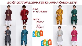 #Aone Shopping Deals# Boys' Cotton Blend Kurta and Pyjama Set #Get Your Style 👌👌# shorts screenshot 5