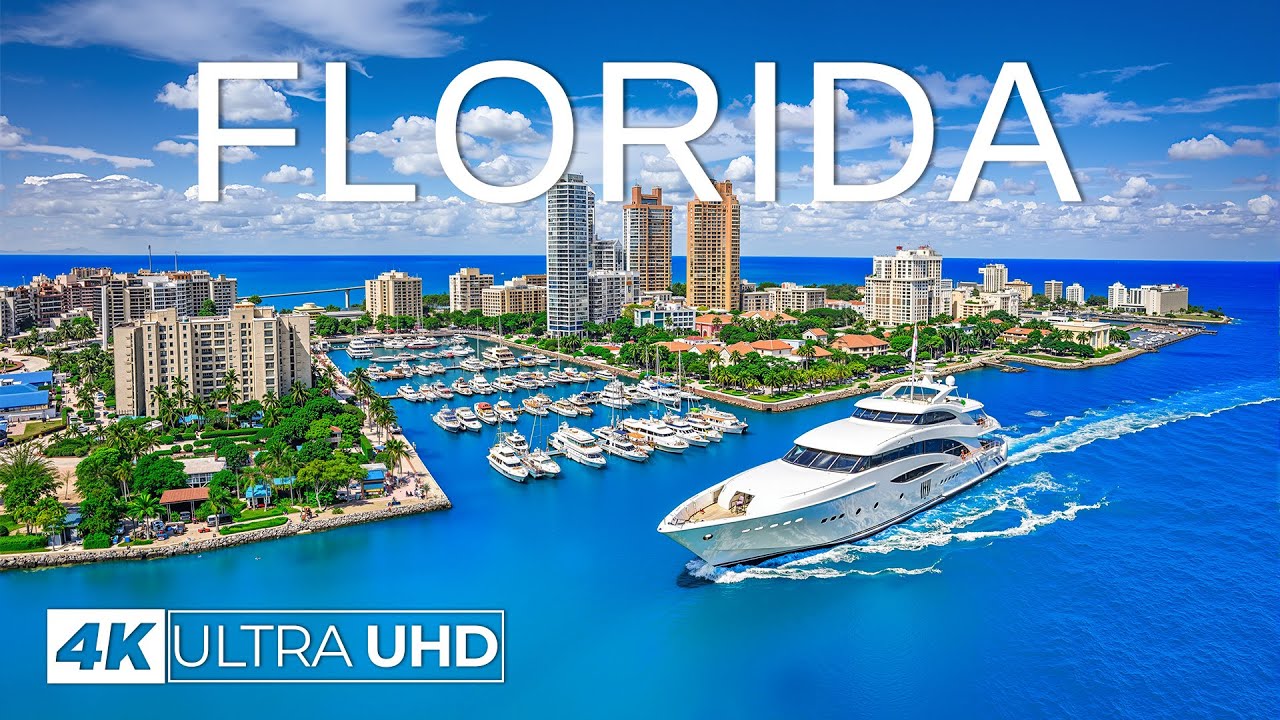 [4K] Florida 2026 🇺🇸 Seaside Charm, Golden Sands & Ocean Breezes Aerial Views Deep House Chill Music