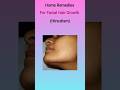 Home Remedies for facial hair growth#shorts#pcod