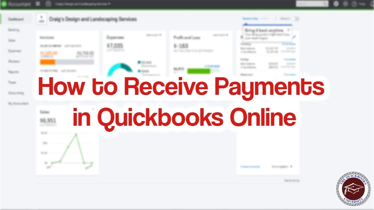 How to Receive Payments in Quickbooks Online - YouTube