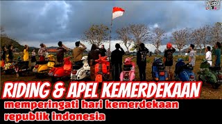 Riding Vespa & upacara kemerdekaan memperingati hari kemerdekaan Republik Indonesia