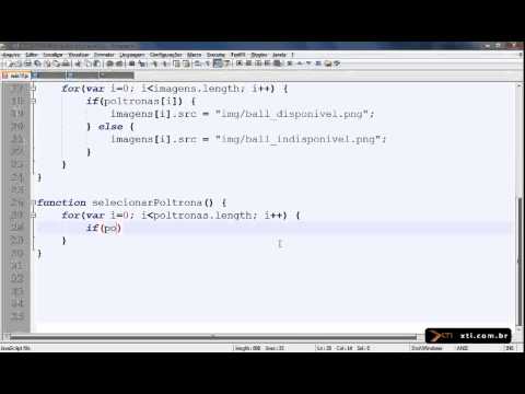 Universidade XTI - JavaScript - 29 - Objeto Array  Selecionador de Poltronas