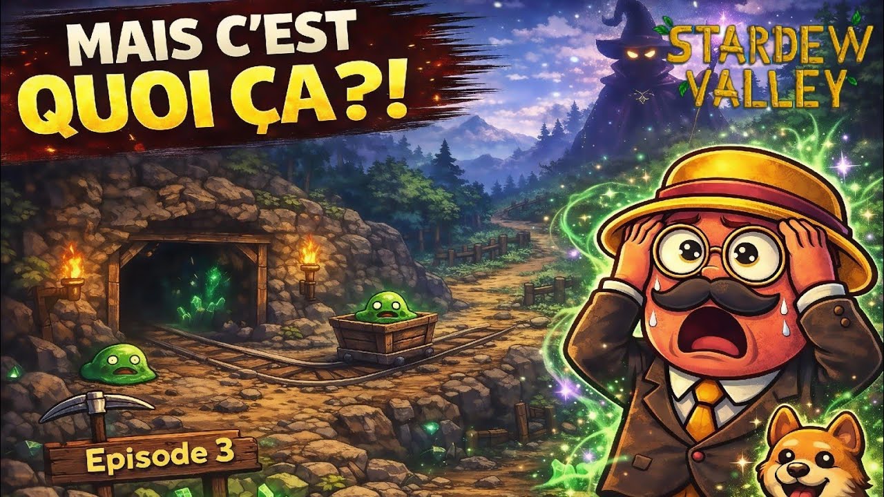Un magicien, une mine et… des Korogus ?! 😳 | Stardew Valley #3 