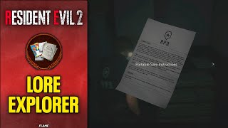 Resident Evil 2 (2019) - Lore Explorer Achievement | Trophy Guide (All File Locations)