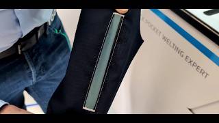Automatic pocket welding machine - welt zipper pocket