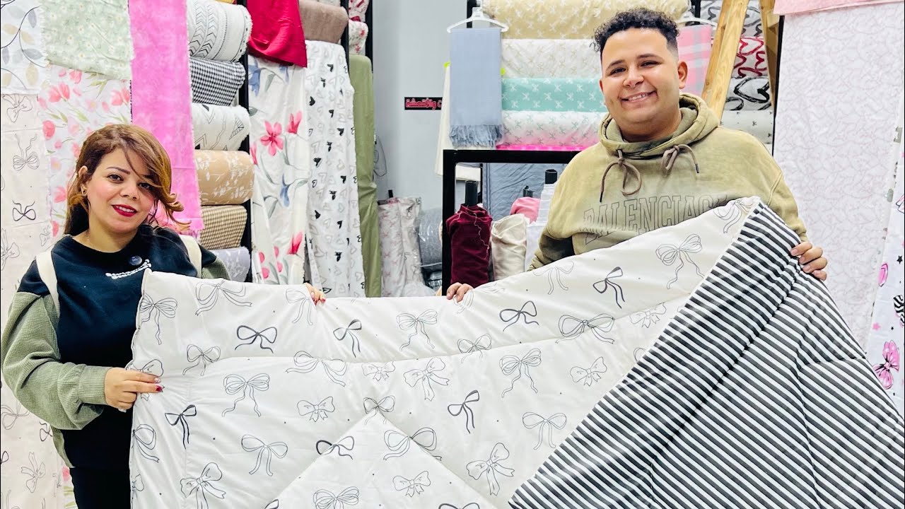 ❌خدى قبل ما تنزلى الأزهر والوكاله😲الاسعار من ٦٥ جنيه جميع المفروشات منبع ملايات العامريه قطن 💯