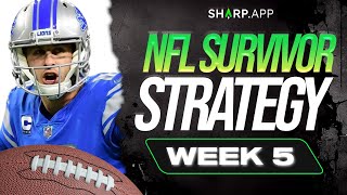 Strategies To Win NFL Survivor Pools Week 5 - Sharp App