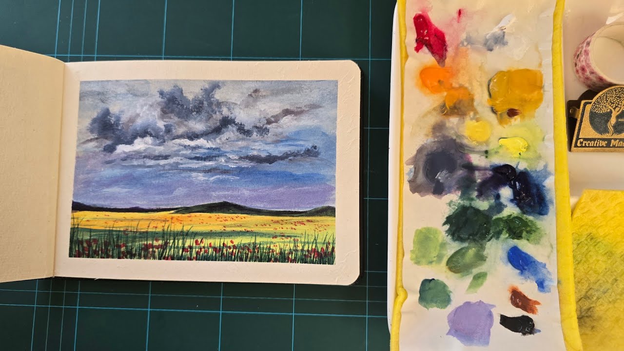 Day 2 of painting with acrylics on paper 