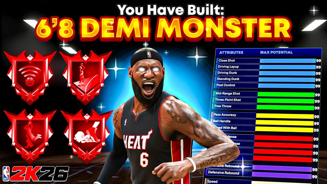 #1 NEW BEST ALL AROUND BUILD is GAMEBREAKING in NBA 2K26🔥BEST BUILD ...