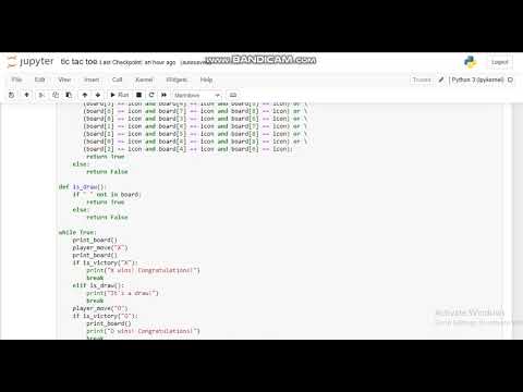 TechnoHacks Internship Program- Python Development (Task 4- Tic Tac Toe Game using Python)