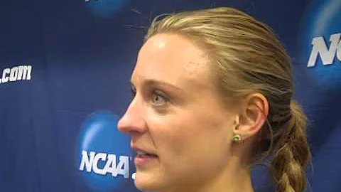Leah O'Connor Wins Her Mile Heat At 2014 NCAA Indo...