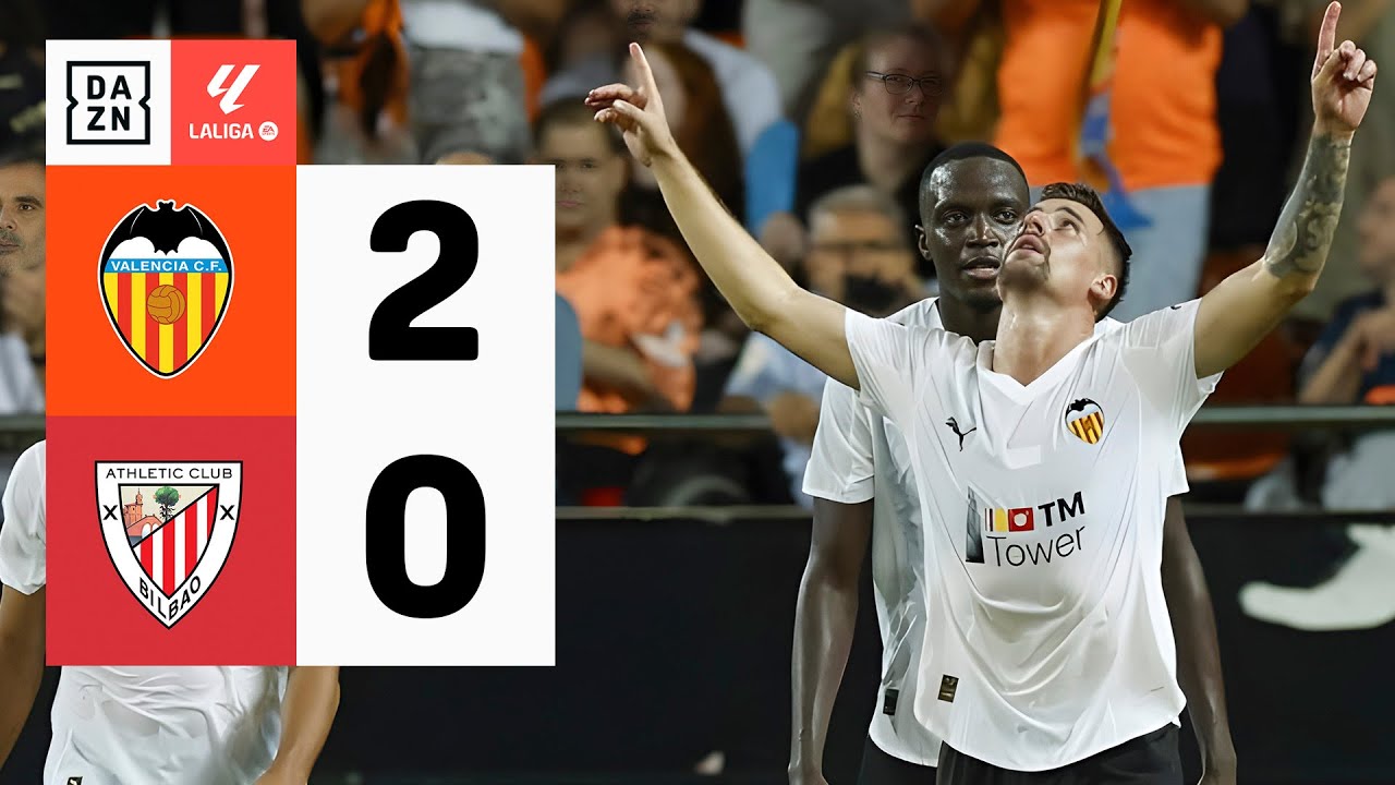 Valencia CF vs Athletic Club (2-0) | Resumen y goles | Highlights ...
