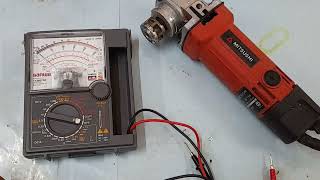 Power Tools Grinder Testing Continuity Using Multimeter Sanwa Yx 360 Trf