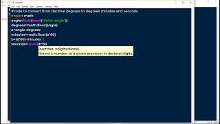 Famous Python code to convert angles to degrees minutes and seconds Profile