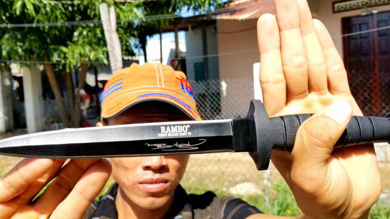 Thử Độ Sắc Bén Của Dao Găm RAMBO 750K - Chém Sắt Như Chém Bùn | Huynh ...