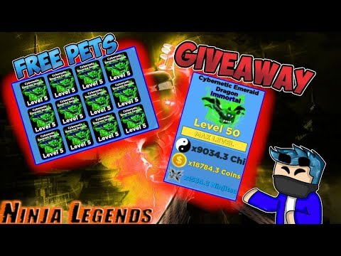 Giveaway 50 Pets For Free At Once In Ninja Legends Roblox Mytub - roblox ninja legends thumbnail