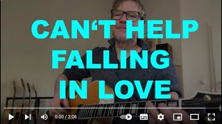 CAN'T HELP FALLING IN LOVE (Elvis) Guitar Tutorial by David Plate