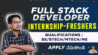 Full Stack Developer | Internships for Freshers | Software Intern for Freshers | Intership
