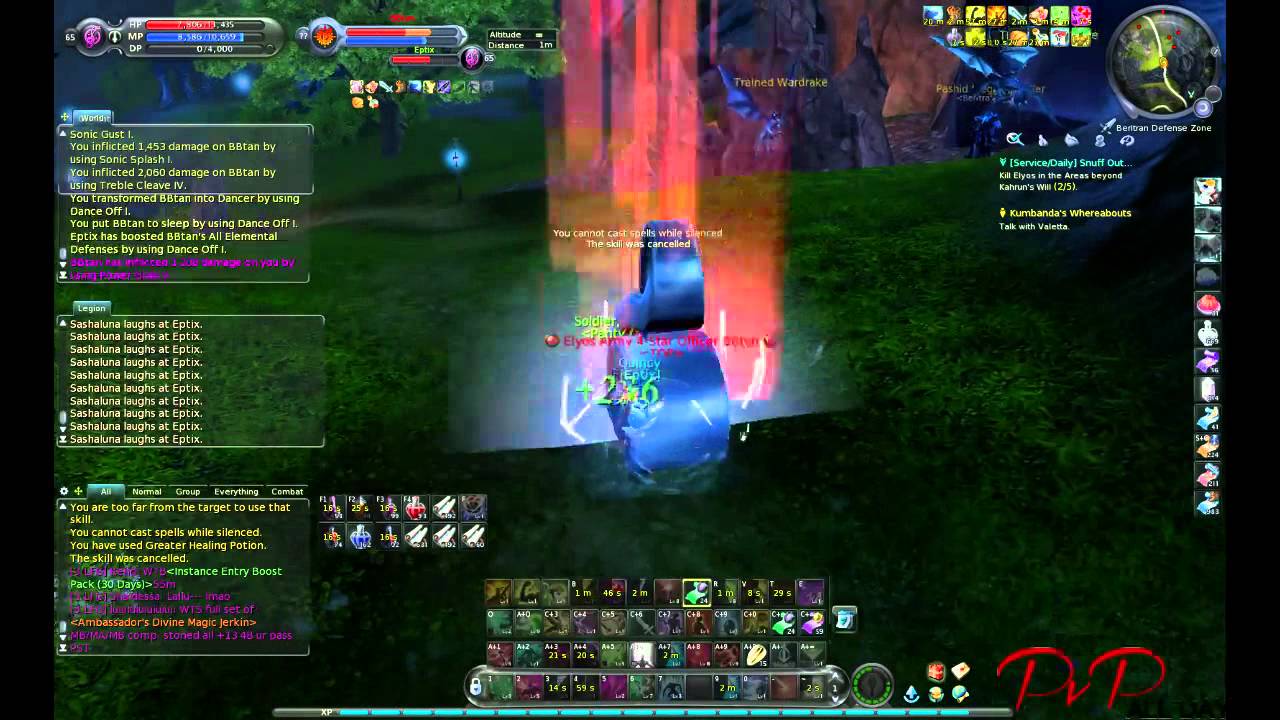 Aion 4.5 Pvp 1v1 Songweaver VS Gunner (BBtan)
