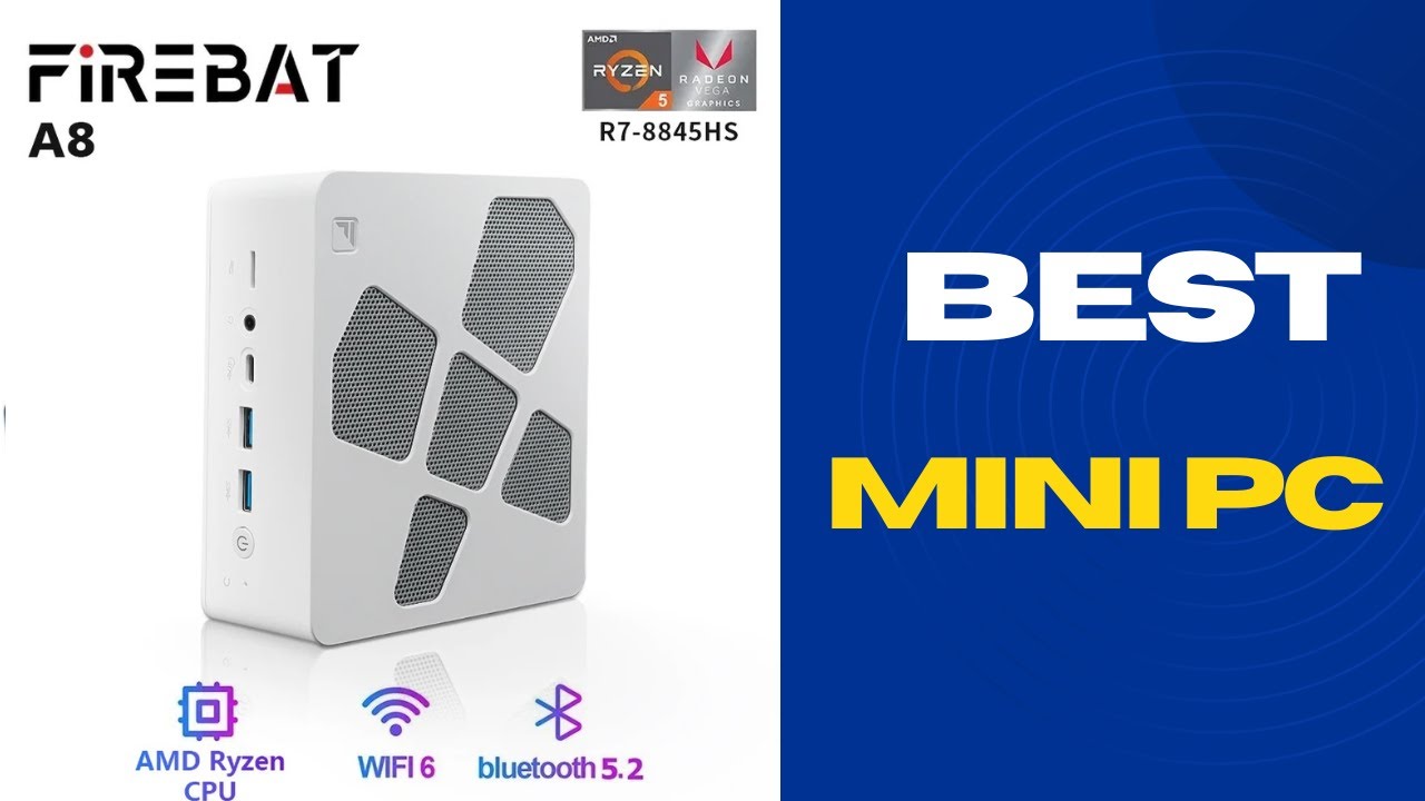 FIREBAT A8 AMD R7-8845HS Radeon 780M Mini Pc Gamer 16GB 1TB DDR5 RJ45 Desktop Gaming Comp