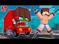 MAIZEN : JJ vs Cursed JJ Sister ZOMBIE Truck - Minecraft Animation JJ & Mikey