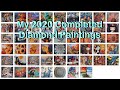 My 2020 Completed Diamond Paintings (52!!)